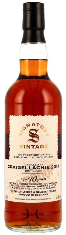 Craigellachie 2014/2025 - 10 y.o. - Signatory 100 PROOF Edition #39
