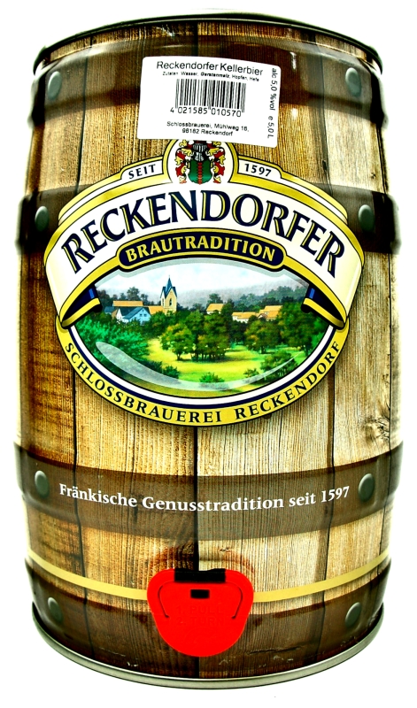 Reckendorfer Keller-Bier 5,0L Fass