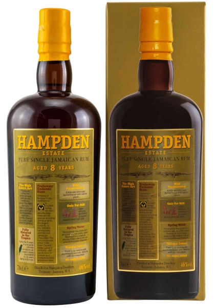 Hampden Pure Single Jamaican Rum 8 Years