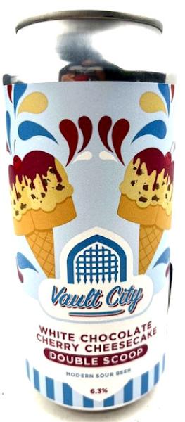 Vault City White Chocolate Cherry Cheescake Double Scoop